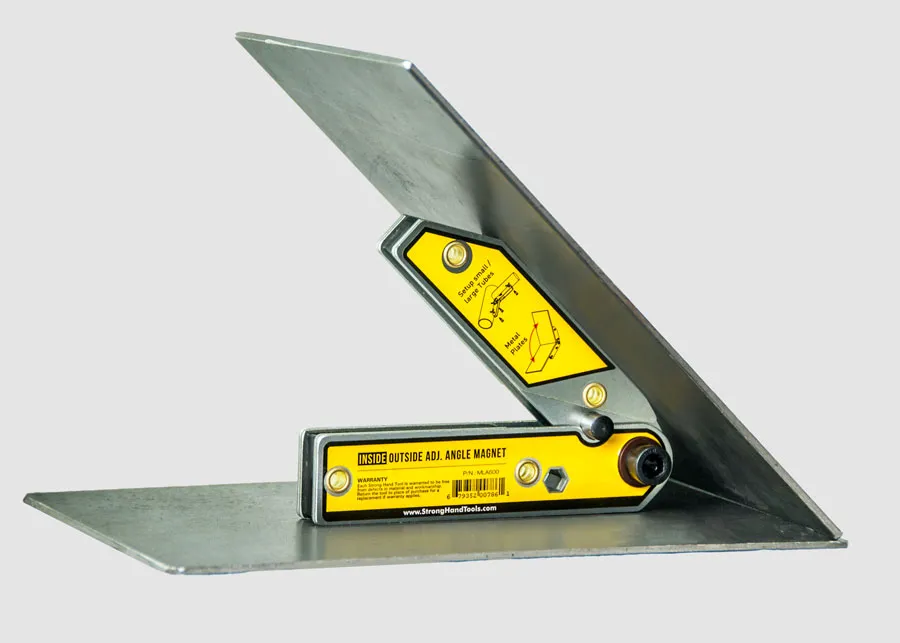 Polohovatelné magnetické úhelníky, sada 2 kusů, pevný úhel, 90°, 30°/60°, 76 mm a 125 mm, AEK